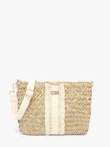 Sac Bandouli�re Monaco Paille Les tropeziennes Beige monaco TZ02