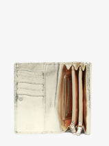 Leather Caviar Wallet Crinkles Gold caviar 14001-vue-porte
