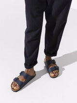 Slippers Arizona Birkenstock Blue men 51753-vue-porte