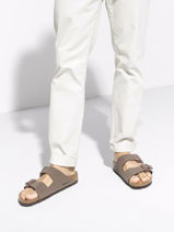 Mules Arizona Birkenstock Marron men 151181-vue-porte