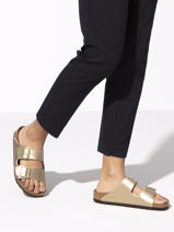 Mules Arizona Birkenstock Or women 1016111-vue-porte