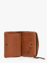 Portefeuille Cuir Biba Marron wallet KAT2L-vue-porte