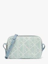 Shoulder Bag Emblem Denim Cotton Calvin klein jeans Blue emblem denim 4F3430G