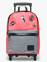 Sac A Dos � Roulettes 2 Compartiments Tann's Rose les fantaisies f 73213