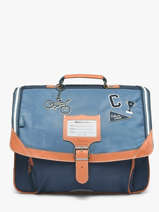 2-compartment Satchel Tann's Blue les fantaisies g 38208