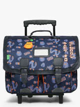 2-compartment Wheeled Satchel Tann