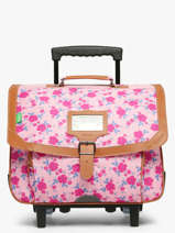 2-compartment Wheeled Satchel Tann's Pink les fantaisies f 26422613