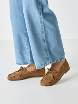 Mocassins En Cuir Tamaris Marron women 46-vue-porte