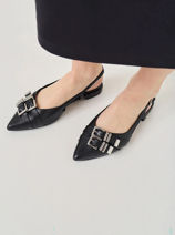 Ballerinas In Leather Tamaris Black women 46-vue-porte