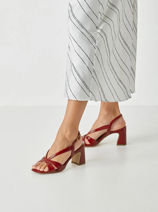 Sandales � Talon Tamaris Rouge women 46-vue-porte