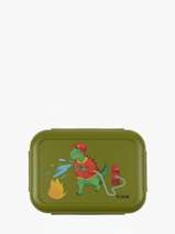 Lunch Bag With Clips Trixie Green animals 66