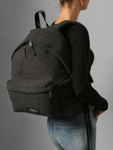 Sac � Dos 1 Compartiment Eastpak Noir pbg authentic PBGK620F-vue-porte
