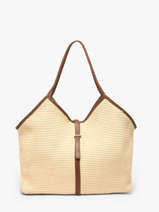 Sac Port� �paule St Tropez Polyester Atelier paname Beige st tropez 492