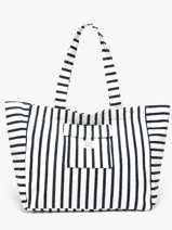 Shoulder Bag Beach Cotton Marco Blue beach S1285