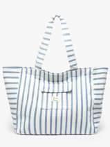 Sac Port� �paule Beach Coton Marco Bleu beach S1285