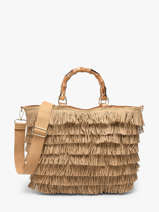 Sac Port� Main St Tropez Polyester Atelier paname Marron st tropez 493