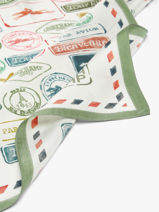 Longchamp Soie gots Scarf Brown-vue-porte
