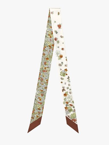 Longchamp Soie gots Scarf Green