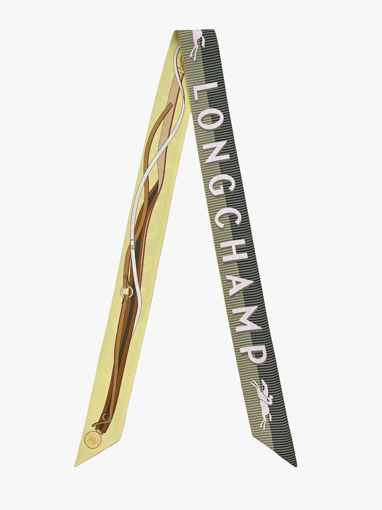 Longchamp Soie gots Scarf Yellow