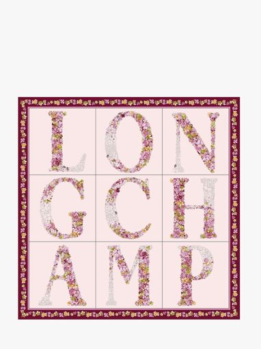Longchamp Soie gots Scarf Yellow