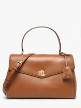 Satchel Farrah Leather Lauren ralph lauren Brown farrah 31P11738