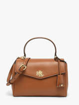 Sac Bandouli�re Farrah Lauren ralph lauren Marron farrah 31P15611