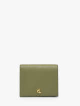 Compact Leather Dryden Wallet Lauren ralph lauren Green dryden 32962112