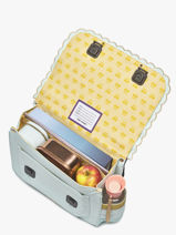 Cartable 2 Compartiments Jeune premier Bleu daydream girls G-vue-porte