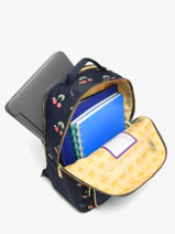 Sac � Dos Bobby 1 Compartiment Jeune premier Bleu daydream girls G-vue-porte