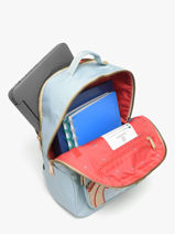 Bobby Backpack 1 Compartment Jeune premier Blue daydream girls G-vue-porte