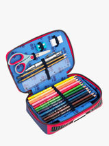 1 Compartment Pouch Jeune premier Blue daydream boys B-vue-porte