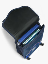 2-compartment Wheeled Satchel Paris st germain Blue psg 26AP203K-vue-porte