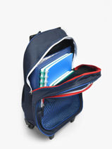 Sac A Dos � Roulettes 2 Compartiments Paris st germain Bleu psg 26AP204R-vue-porte