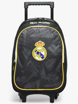 Sac A Dos � Roulettes 2 Compartiments Real madrid Noir real 26BR204R