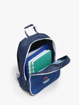Sac � Dos 1 Compartiment Federat. france football Bleu fff 26ZX201S-vue-porte
