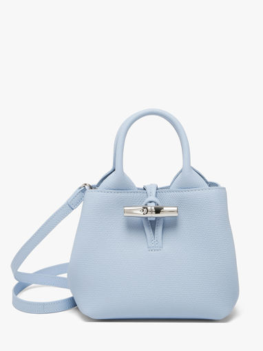 Longchamp Le roseau Sacs port� main Bleu