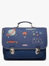 Cartable 2 Compartiments Caramel et cie Bleu fier GA