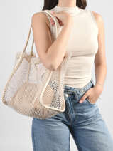 Sac Port� �paule Fielt Polyester Ines de laure Beige fielt 1685537