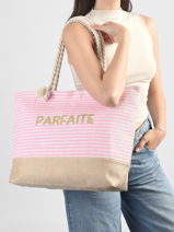 Shoulder Bag Plage Gerard pasquier Pink plage P26095-vue-porte