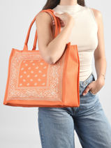 Shoulder Bag Plage Gerard pasquier Orange plage P26062-vue-porte