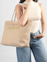 Sac Port� �paule Plage Polyester Gerard pasquier Beige plage P26095-vue-porte