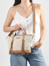 Sac Port� Main Antibes Coton Les tropeziennes Beige antibes TZ01-vue-porte