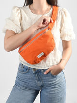 Le Sac Banane Custine Coton Recycl� Rivedroite Orange timeless CUSTITIM-vue-porte
