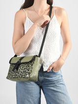Sac Bandouli�re Kailani Papier Les tropeziennes Jaune kailani TZ02-vue-porte