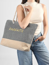 Shoulder Bag Plage Gerard pasquier Black plage P26095-vue-porte