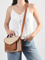 Melle George Raffia And Leather Crossbody Bag Paul marius Beige raphia GEORGRAP-vue-porte