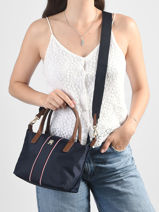 Sac Bandouli�re Popette Nylon Tommy hilfiger Bleu popette AW17707-vue-porte