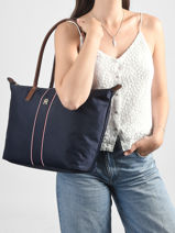 Sac Port� �paule Popette Nylon Tommy hilfiger Bleu popette AW17706-vue-porte