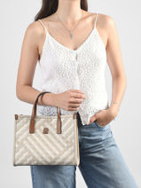 Sac Port� Main Th City Tommy hilfiger Beige th city AW18393-vue-porte