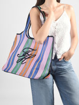 Sac Port� �paule Th Summer Polyurethane Tommy hilfiger Multicolore th summer AW18397-vue-porte